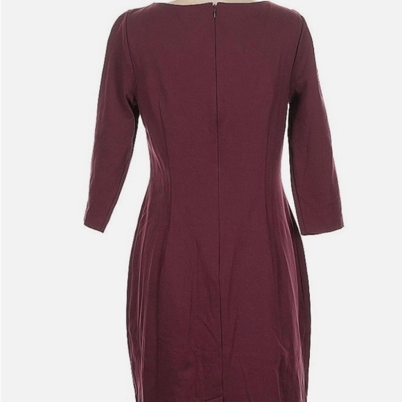 Talbots Burgundy Sheath Dress size Medium - Picture 2 of 2